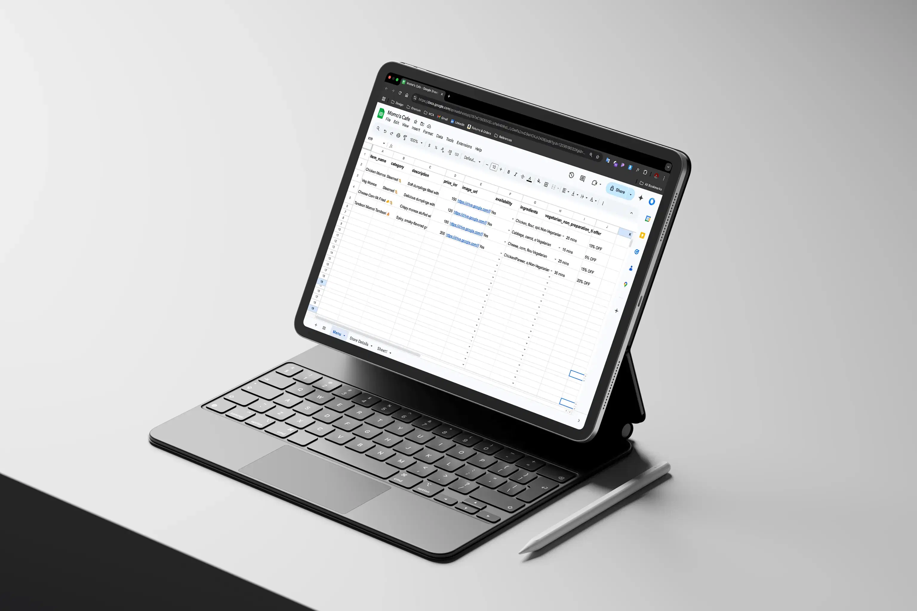 Streamlining Menu Management through Digital Innovation